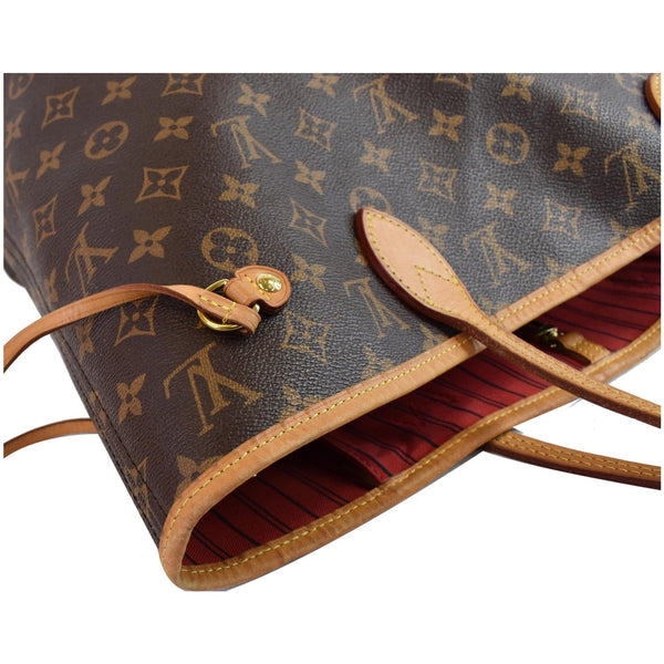 authentic Lv Neverfull Monogram Canvas Tote Bag