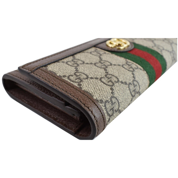 Gucci Ophidia GG Continental Supreme Canvas Wallet Beige 523153