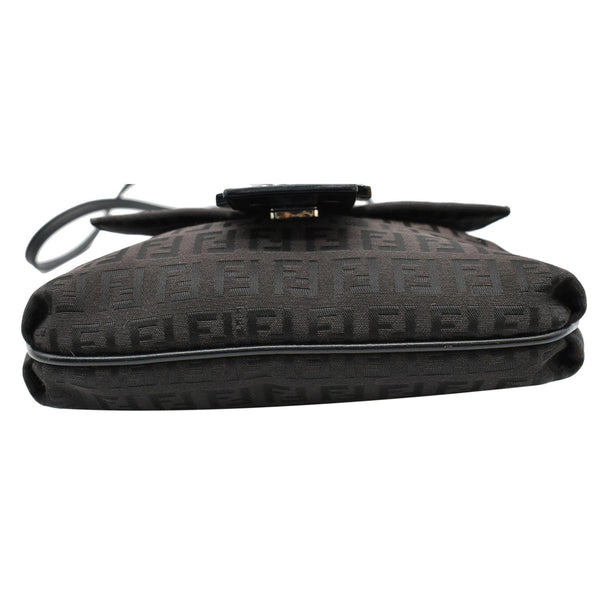 FENDI Vintage Zucca FF Canvas Crossbody Bag Brown