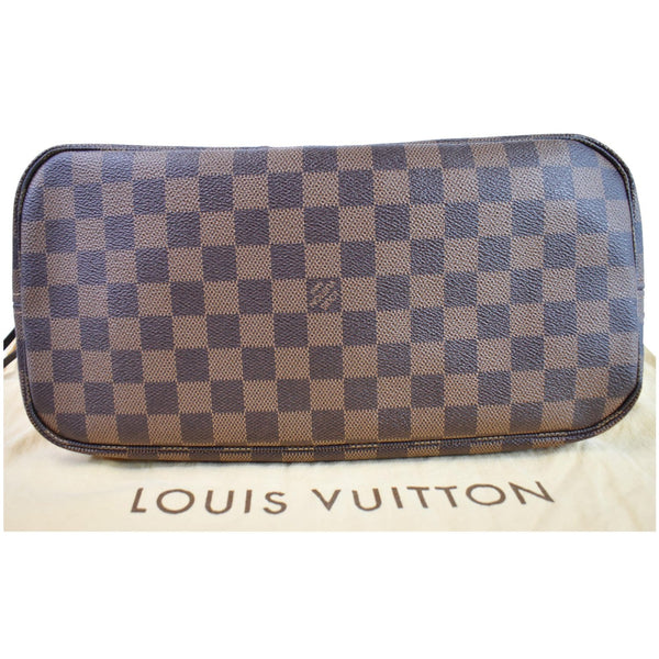 LOUIS VUITTON Neverfull MM Damier Ebene Shoulder Bag Brown
