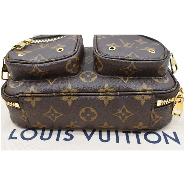 LOUIS VUITTON Utility Monogram Canvas Crossbody Bag Brown