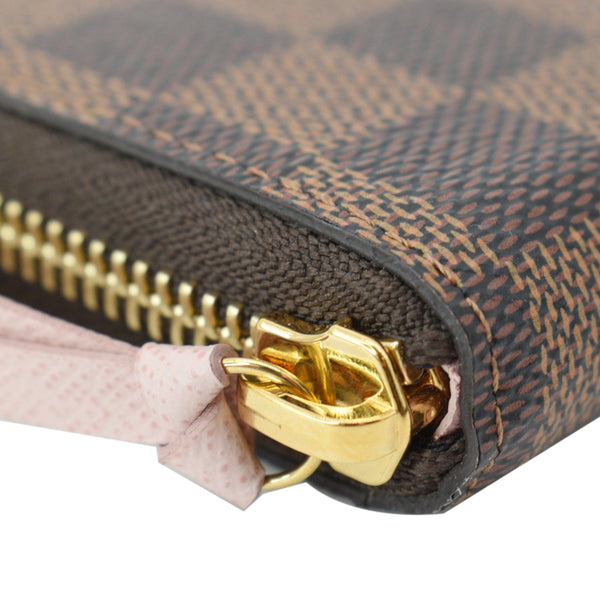 LOUIS VUITTON Clemence Monogram Canvas Zippy Wallet Brown