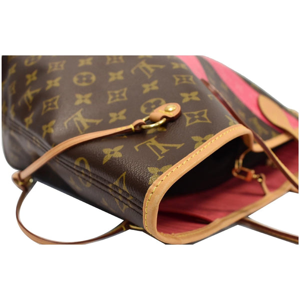 LOUIS VUITTON Neverfull MM V Grenade Monogram Canvas Shoulder Bag Brown