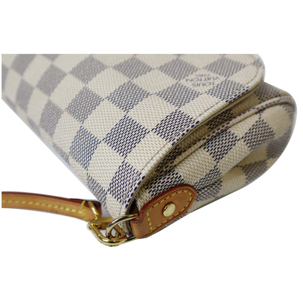 LOUIS VUITTON Favorite PM Damier Azur Crossbody Bag White