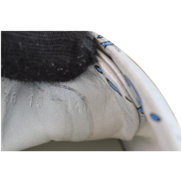 GUCCI Miro Rubber Wax Mens New Ace Ghost Sneakers Silver US 10