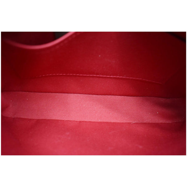 LOUIS VUITTON Pochette Accessoires NM Monogram Vernis Pouch Bag Red