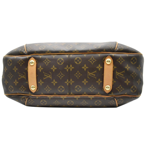 LOUIS VUITTON Galliera GM Monogram Canvas Shoulder Tote Bag Brown