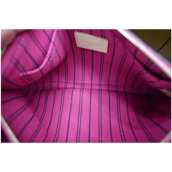 LOUIS VUITTON Neverfull MM Monogram Canvas Pochette Wristlet Pouch Brown