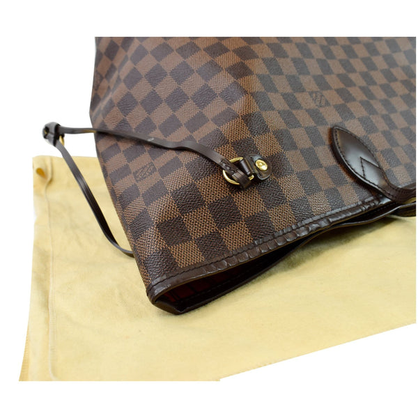 LOUIS VUITTON Neverfull GM Damier Ebene Tote Shoulder Bag Brown