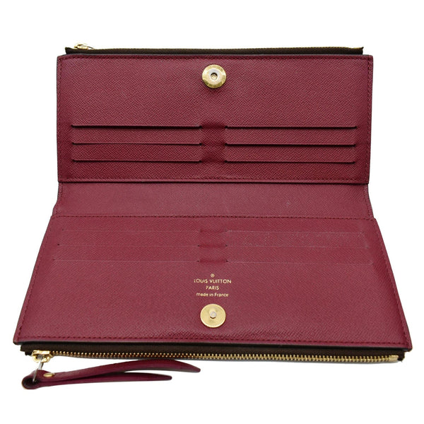 LOUIS VUITTON Adele Monogram Canvas Wallet Brown