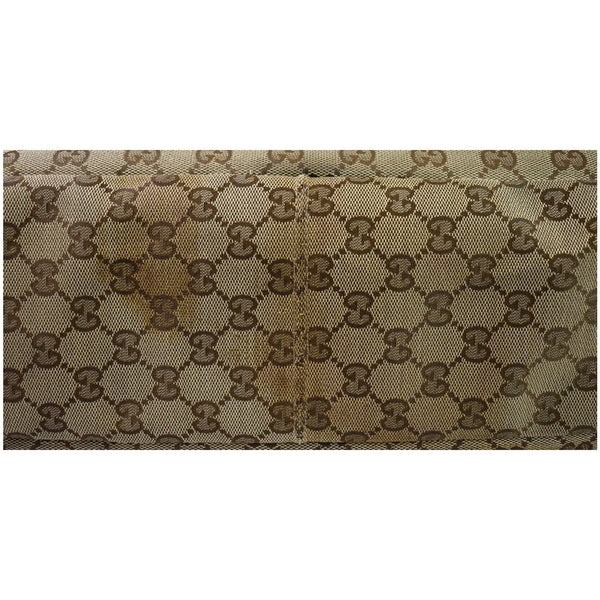 Gucci Horsebit GG Canvas Large Hobo Bag Beige Color interior