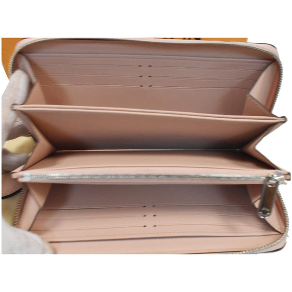 LOUIS VUITTON Mahina Leather Zippy Wallet Magnolia