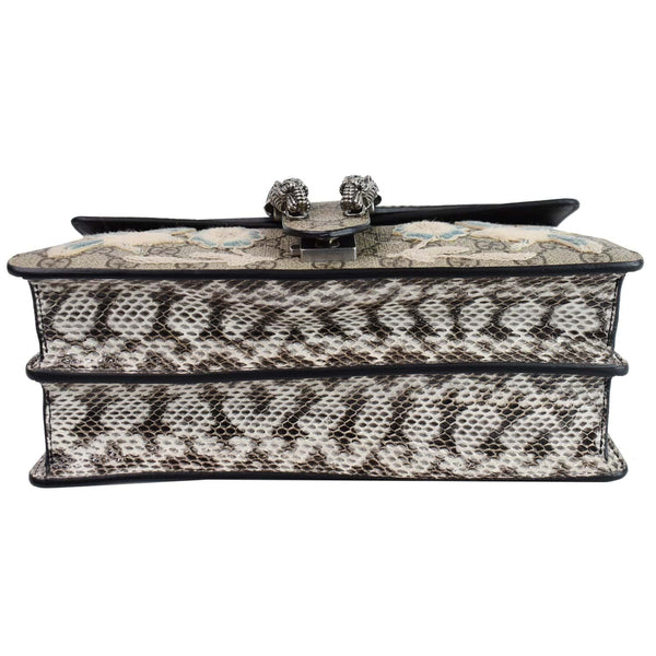 GUCCI Dionysus Small Supreme Python NY Yankees Patch Shoulder Bag Beige 400249