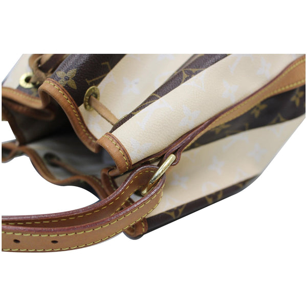 Louis Vuitton Petit Noe Monogram Rayures Bag white