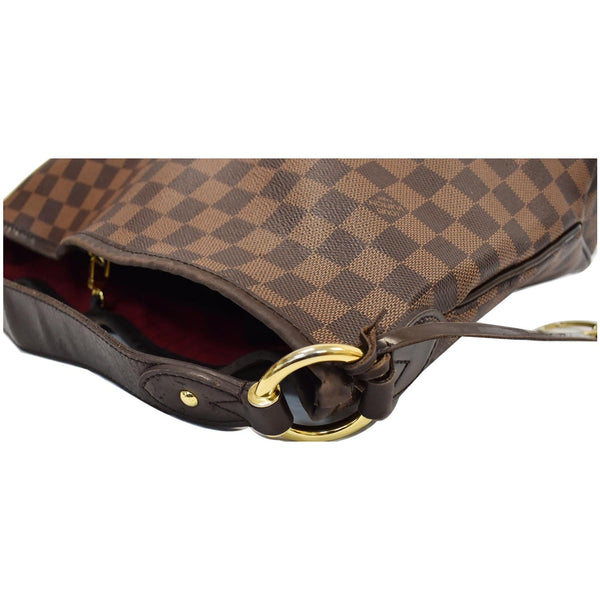 LOUIS VUITTON Delightful MM Damier Ebene Hobo Bag Brown