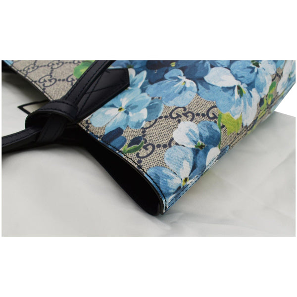GUCCI Blooms Reversible GG Print Floral Supreme Tote Bag Blue 546323