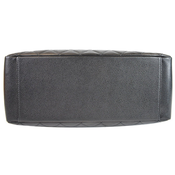 CHANEL Grand Shopping GST Caviar Leather Tote Bag Black