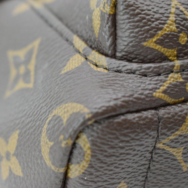 LOUIS VUITTON Palm Springs Mini Monogram Canvas Backpack Brown