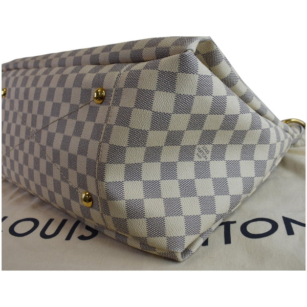 Louis Vuitton Artsy MM Damier Azur Shoulder Bag blue