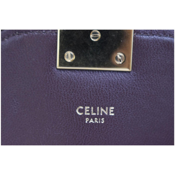 CELINE Medium C Quilted Leather Crossbody Bag Khaki