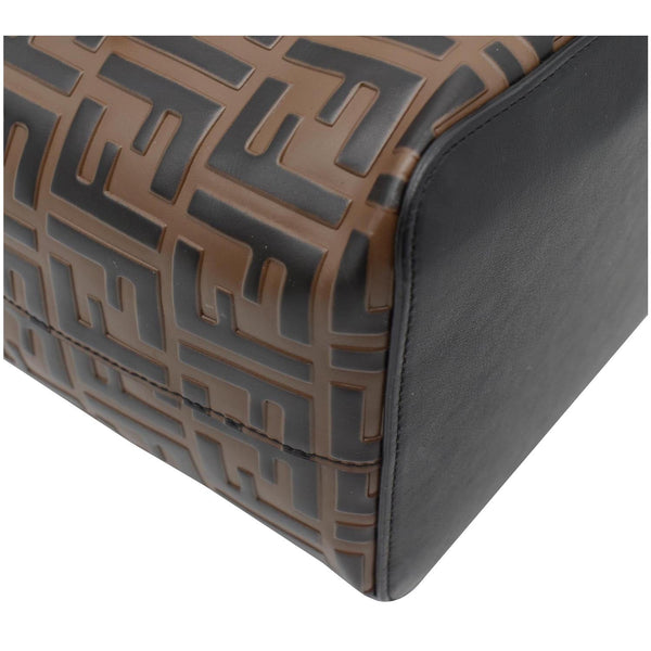 FENDI Mon Tresor Drawstring FF Canvas Bucket Bag Multicolor