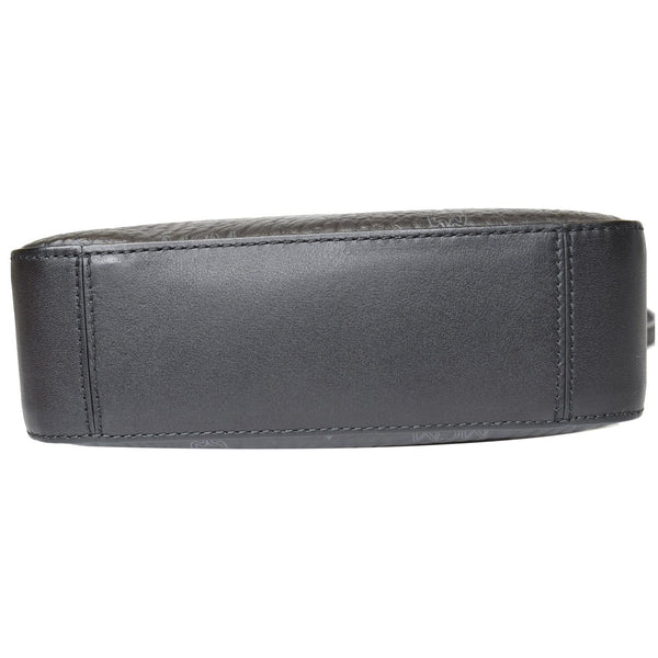 MCM Visetos Camera Monogram Leather Crossbody Bag Black