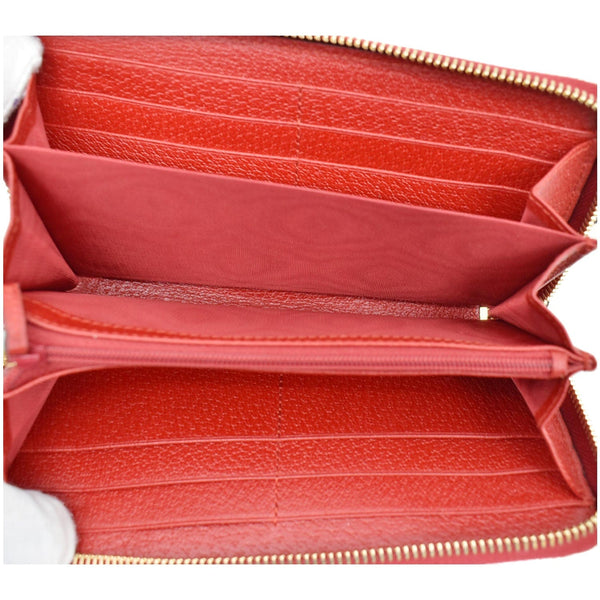 GUCCI Web Stripe Canvas Zippy Wallet Multicolor 524790