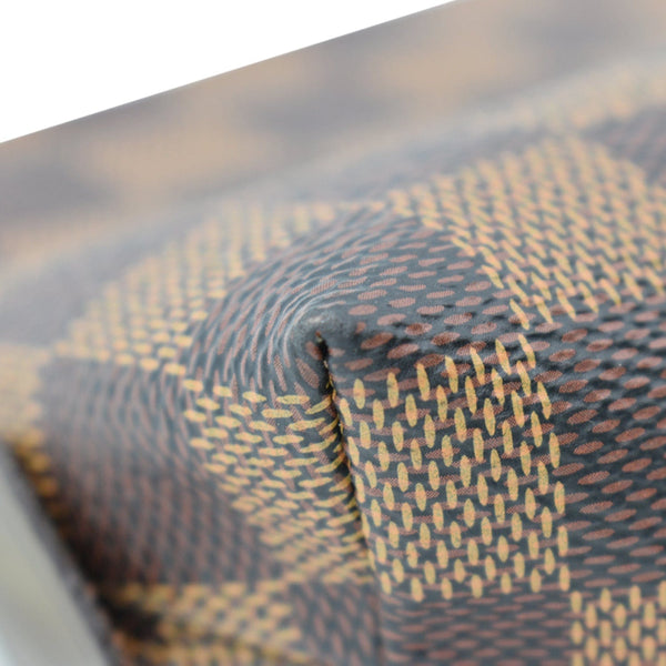 LOUIS VUITTON Damier Ebene Cosmetic Pouch Brown