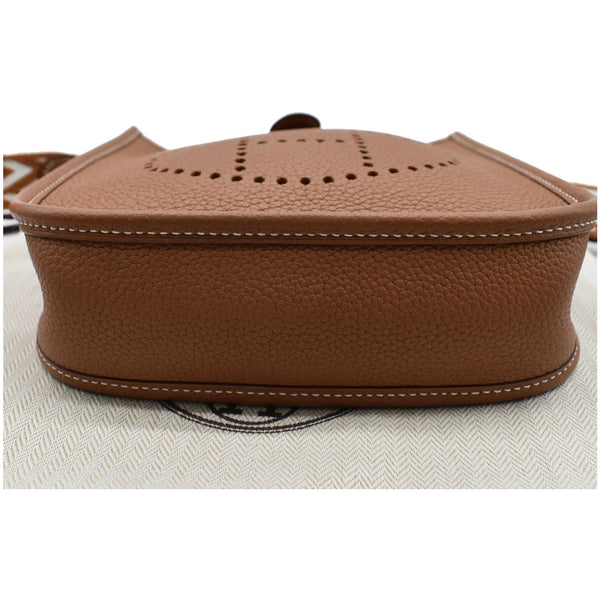 HERMES Evelyne TPM Clemence Leather Shoulder Bag Cuivre