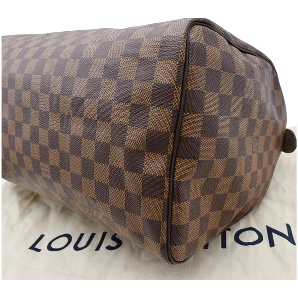 LOUIS VUITTON Speedy 35 Damier Ebene Satchel Bag Brown