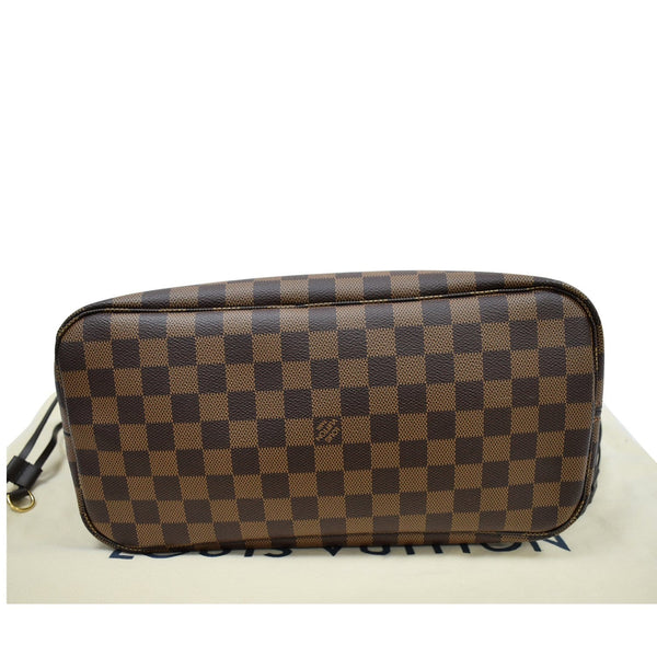 LOUIS VUITTON Neverfull MM Damier Ebene Brown Tote Bag Brown