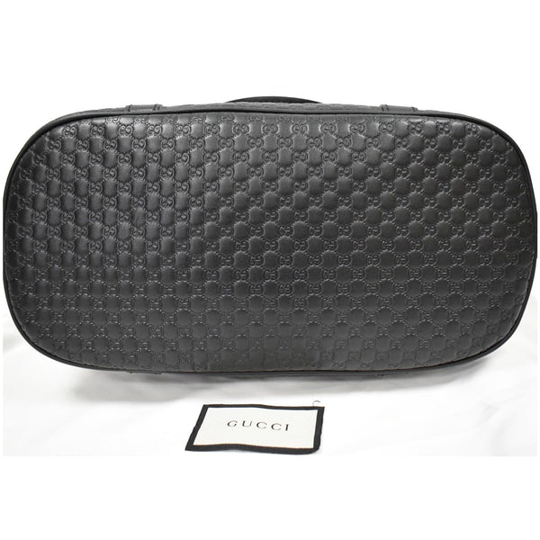 Gucci Dome Medium Leather Shoulder Bag bottom preview