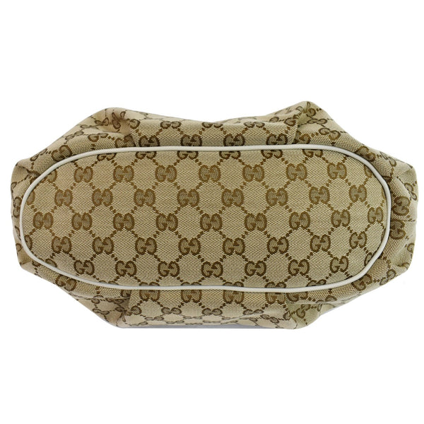 Gucci GG Plus Supreme Canvas Messenger Satchel bag bottom