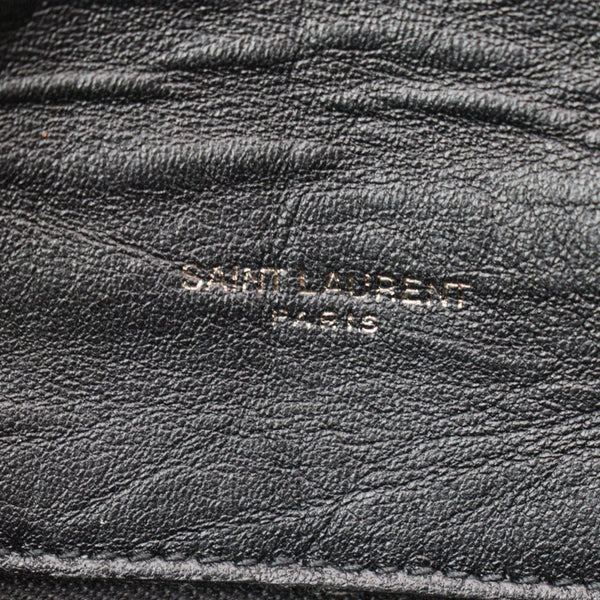 YVES SAINT LAURENT Small Loulou Puffer Quilted Lambskin Leather Crossbody Bag Black