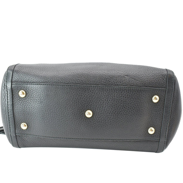 Gucci Soho Tassel Pebbled Leather Top Handle Crossbody Bag