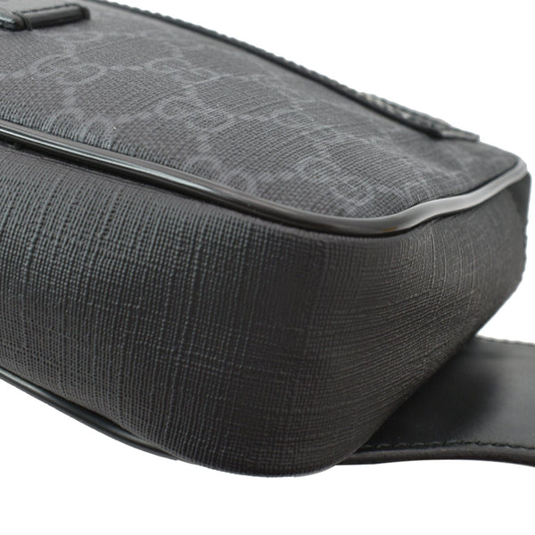 GUCCI GG Supreme Canvas Belt Bumbag Black 474293