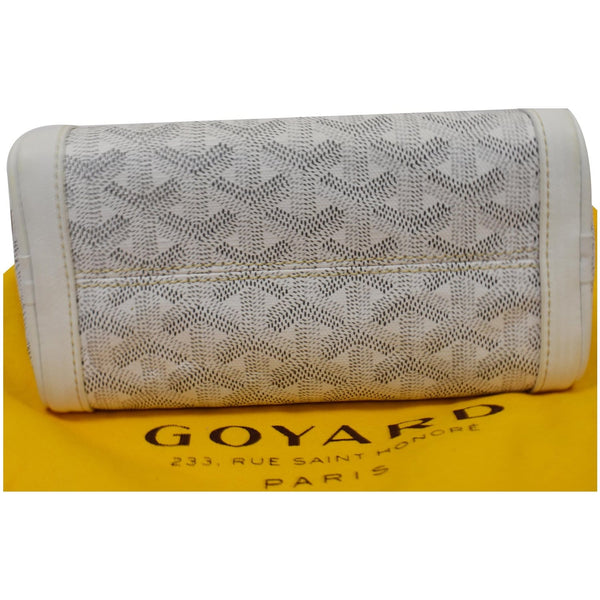 Goyard Croisiere Coated Canvas Mini Top Handle Bag Bottom