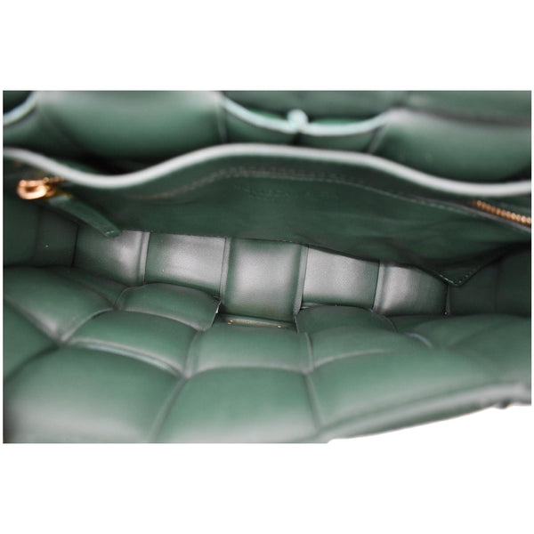 BOTTEGA VENETA Padded Cassette Leather Crossbody Bag Dark Green