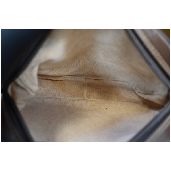 Gucci GG Supreme Web Crossbody Bag Beige For Women - deep interior