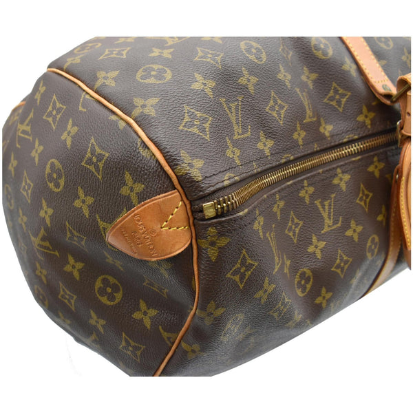 LOUIS VUITTON Keepall 60 Monogram Canvas Travel Bag Brown