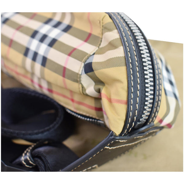 BURBERRY Vintage Check Canvas Medium Bum Bag Beige