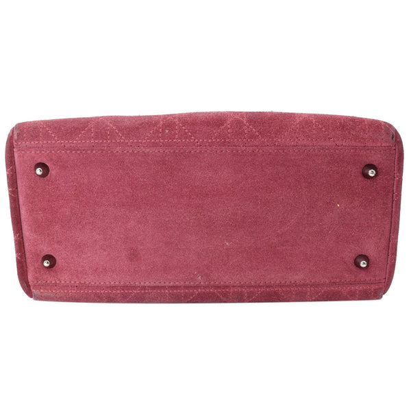 Christian Dior Lady Dior Cannage Suede Tote Bag Pink | DDH