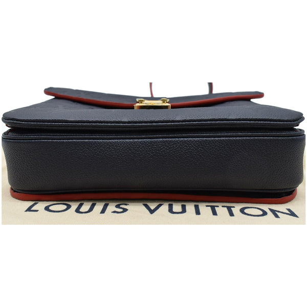 LOUIS VUITTON Metis Pochette Empreinte Leather Crossbody Bag Blue