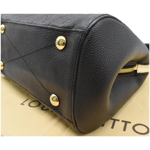 LOUIS VUITTON Montaigne BB Monogram Empreinte Leather Satchel Bag Black