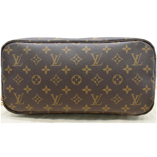 LOUIS VUITTON Neverfull MM Monogram Canvas Tote Bag Brown