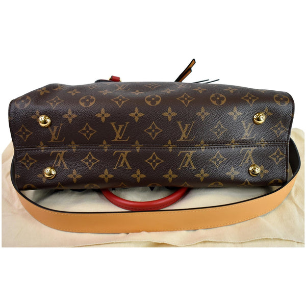 LOUIS VUITTON Tuileries Monogram Canvas Tote Shoulder Bag Brown