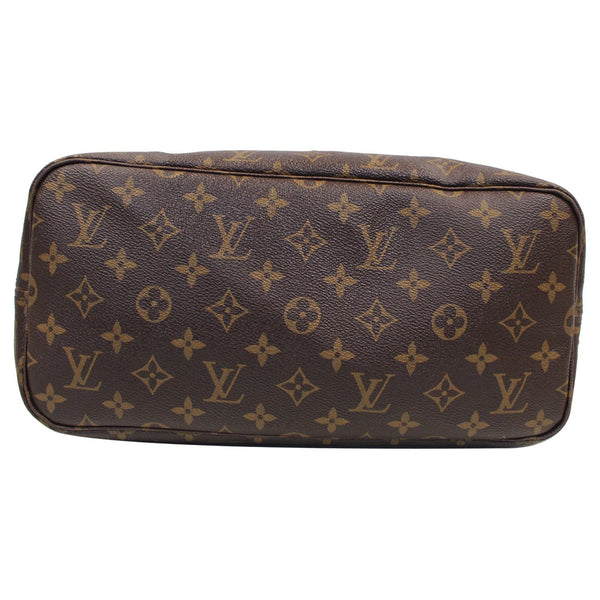 LOUIS VUITTON Neverfull MM Monogram Canvas Tote Shoulder Bag Brown