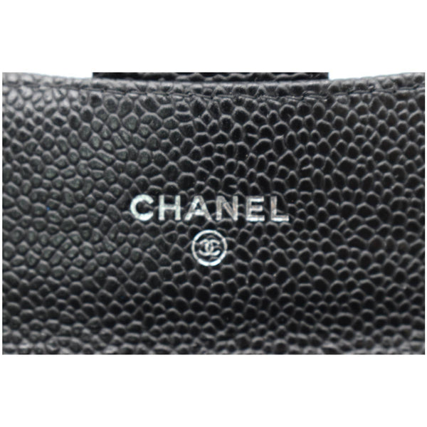 CHANEL CC Classic Small Flap Caviar Leather Card holder Black