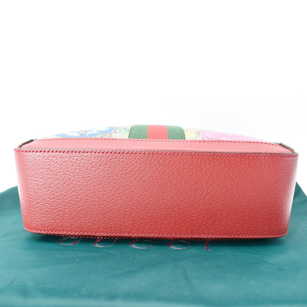 GUCCI Ophidia Flora Web Small Top Handle Shoulder Bag Red 550622