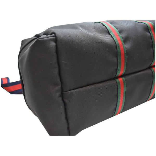 Gucci Techno Canvas Duffle Travel Bag - Bottom view | Shop at DDH